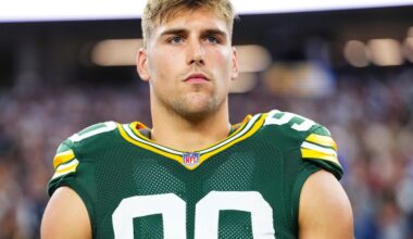 Packers’ Matt LaFleur talks Lukas Van Ness, Brandon McManus injuries