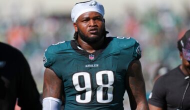 Eagles at Giants Final Injury Report: Jalen Carter questionable