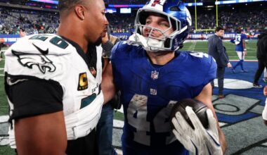Eagles open as touchdown favorites in rematch against Giants