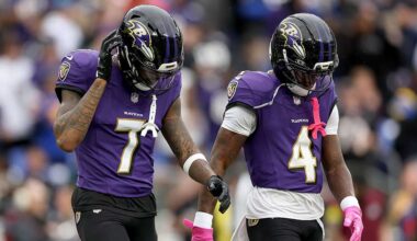 Ravens' struggles continue, fall to Rams for fourth loss in a row