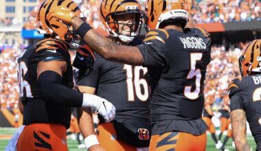 Tee Higgins ties Bengals record touchdown streak