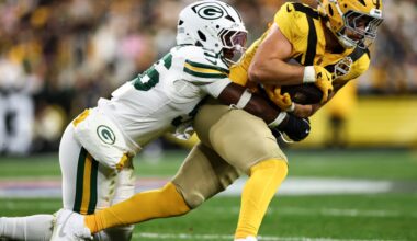 Steelers TE Pat Freiermuth pops up on injury report