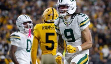 Packers Depth Chart Update: Christian Watson overtakes Matthew Golden at WR