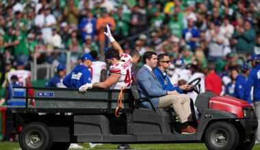 Should Eagles’ Zach Baun be fined for hip-drop tackle on Giants’ Cam Skattebo?