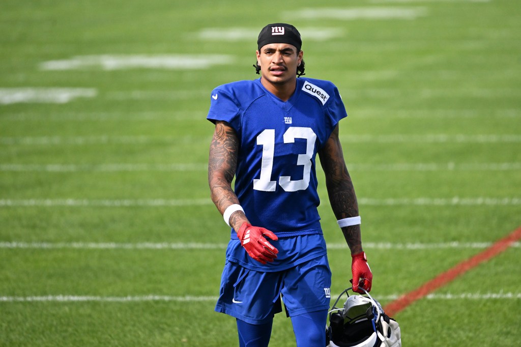 Giants wide receiver Jalin Hyatt is a healthy scratch versus the Eagles in Week 8.