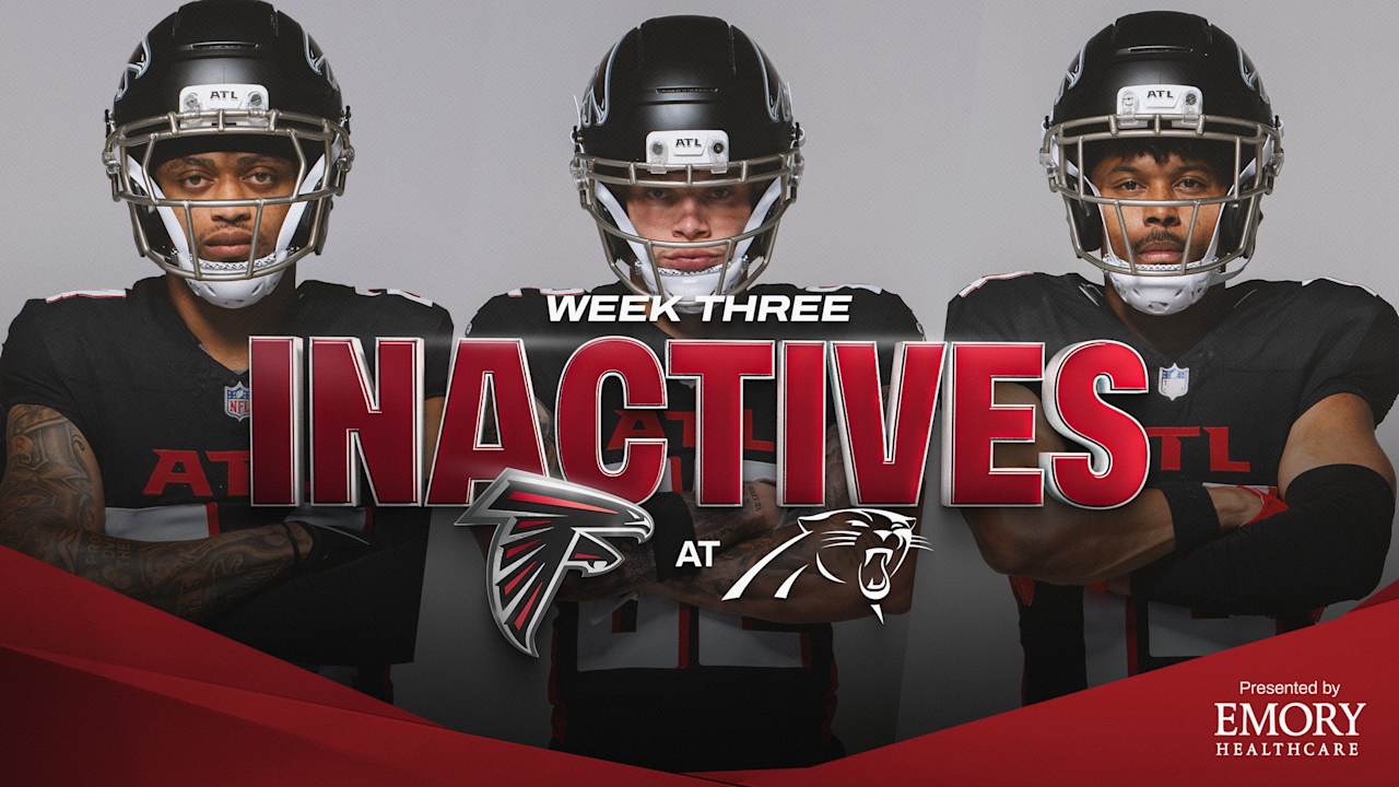 Falcons Week 3 inactives