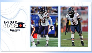 T.J. Edwards, Kyler Gordon set to return Monday night vs. Commanders