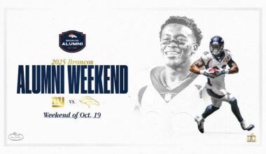 Broncos to honor Ring of Famer Demaryius Thomas, Super Bowl 50 anniversary during Alumni Weekend festivities vs. Giants