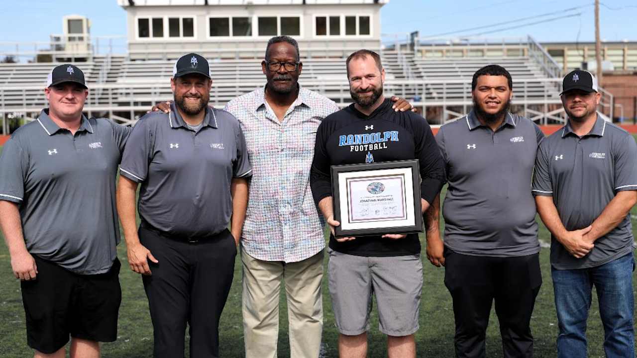 Randolph High School's Jon Marshall Named the New England Patriots Coach of the Week
