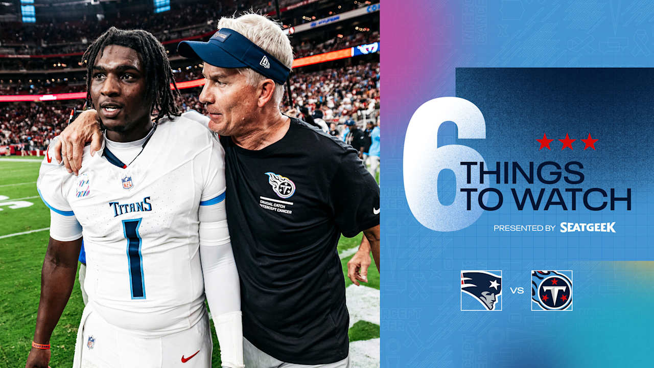 Six Things to Watch for the Titans in Sunday's Game vs the Patriots 