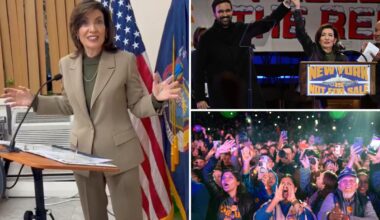 Kathy Hochul oddly drags Buffalo Bills into 'tax the rich' chant that overwhelmed her appearance at Zohran Mamdani rally