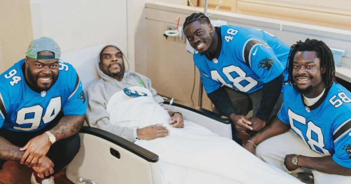 Panthers players surprise patients at Atrium Health Levine Cancer Center – WSOC TV