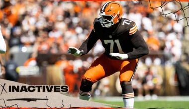 Browns announce inactives for Week 5 vs. Vikings