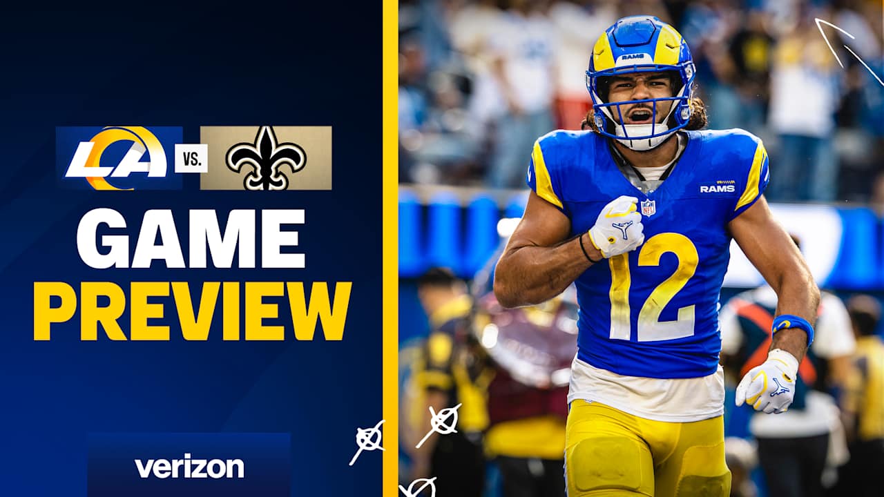 Fresh off the bye, Los Angeles Rams back home to battle New Orleans Saints at SoFi Stadium