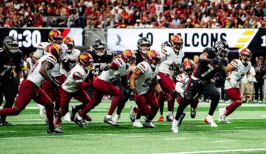 Commanders fall to Falcons, prepare for Chargers game