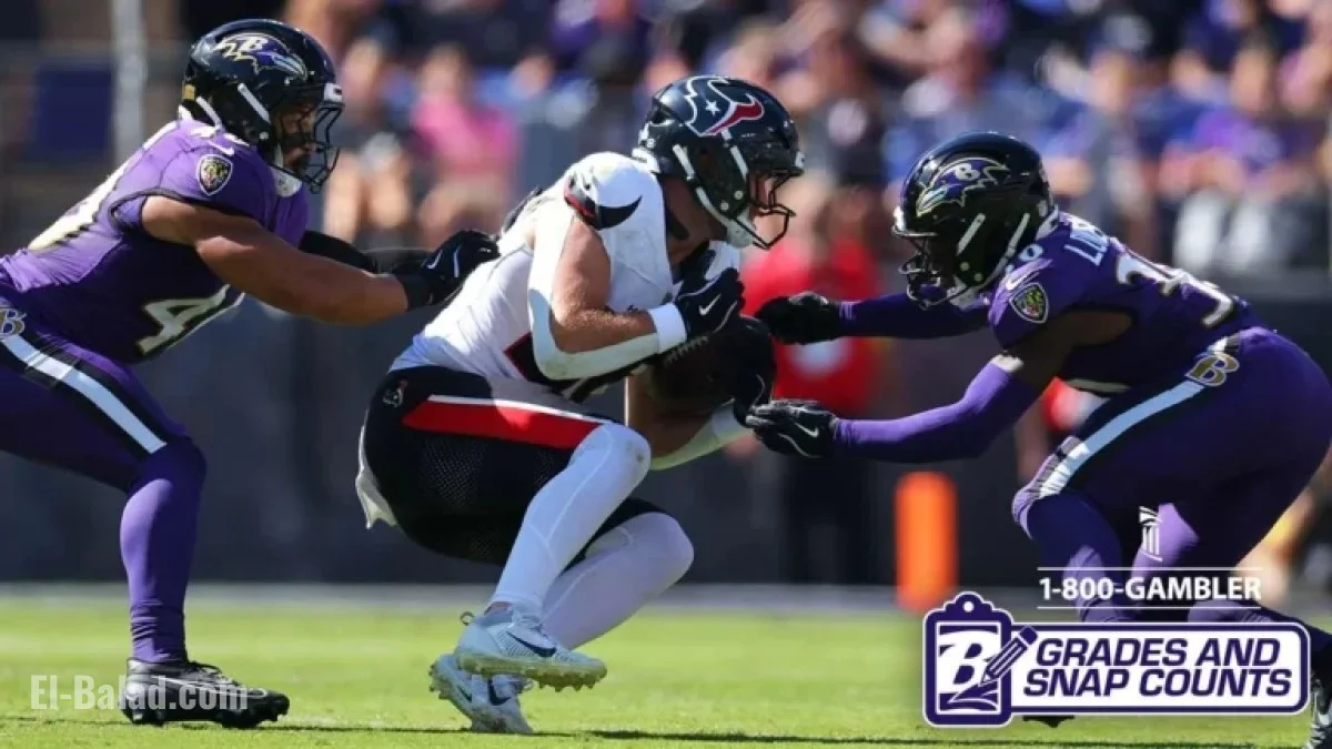 Ravens Rookies to Start Against Texans