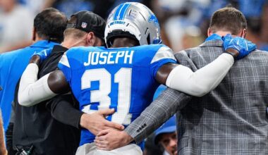 Lions injury updates: Kerby Joseph out, 2 players trending in vs. Vikings