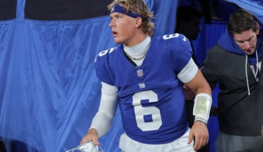 Giants, Brian Daboll, Cam Skattebo fined for concussion protocol violation