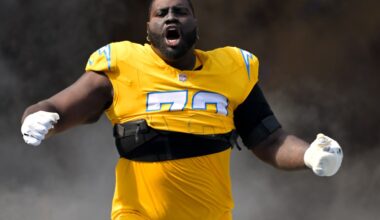 Chargers-Titans Wednesday Injury Report: OG Mekhi Becton DNP to begin Week 9