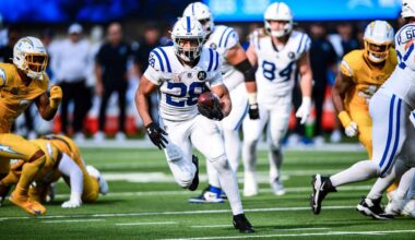 Jonathan Taylor nominated for Week 7 FedEx Ground Player of the Week 