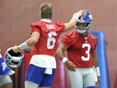 Russell Wilson caught looking ‘disgusted’ during Jaxson Dart’s locker room speech, and fans are losing it