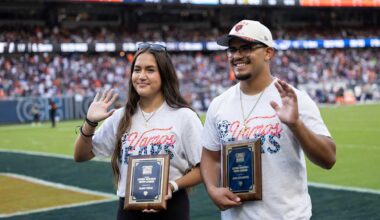 Bears honor two high school athletes with NFL Latino Heritage Month Youth Leader Award
