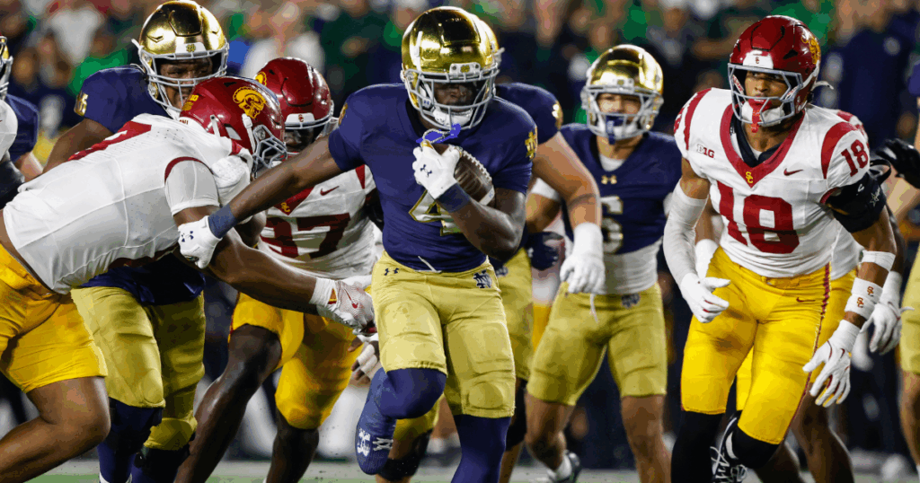 Notre Dame running back Jeremiyah Love