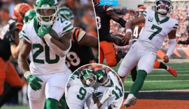 Jets get first win against Bengals hours after Nick Mangold's death