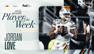Packers QB Jordan Love named FedEx Air and Ground Player of Week 8