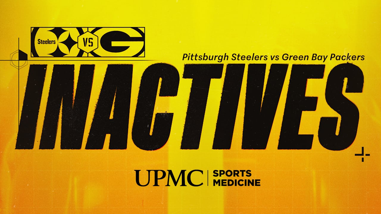Steelers inactives for Week 8 vs Packers