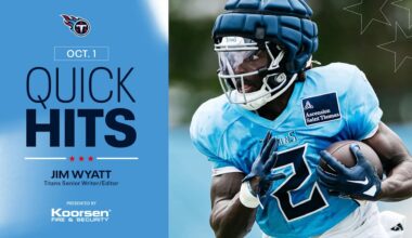 Quick Hits on the Titans after Wednesday's Practice 