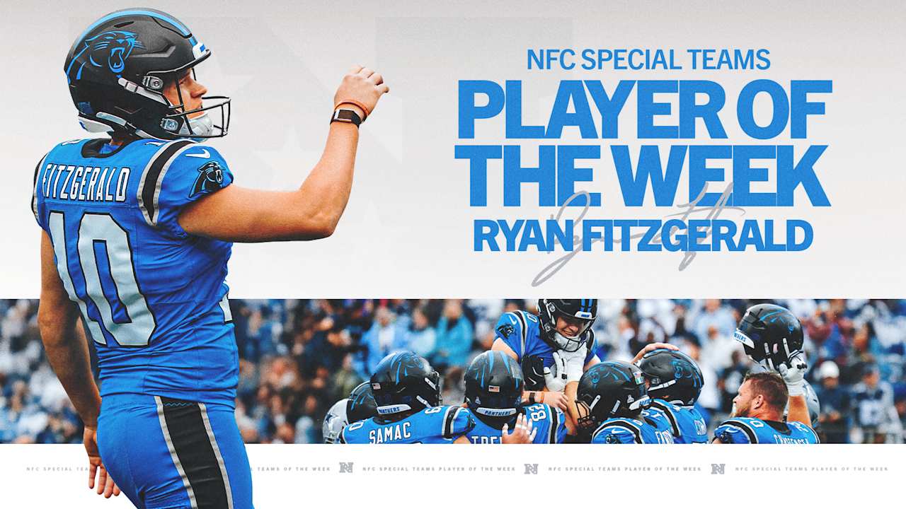 Rookie kicker Ryan Fitzgerald named NFC special teams player of the week