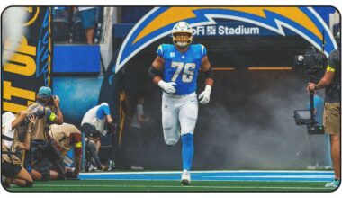 Chargers Left Tackle Joe Alt "Doubtful" To Play in Week 5 With Ankle Injury