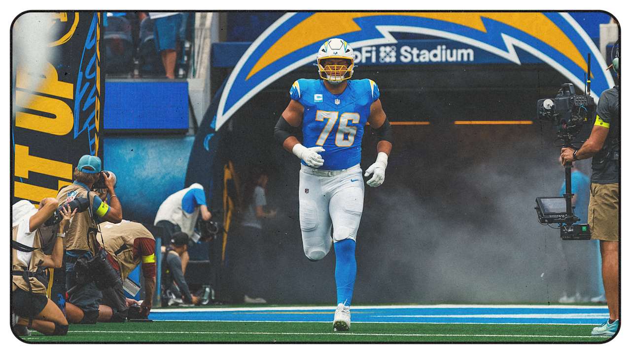 Chargers Left Tackle Joe Alt "Doubtful" To Play in Week 5 With Ankle Injury
