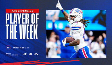 Bills RB James Cook III named AFC Offensive Player of the Week