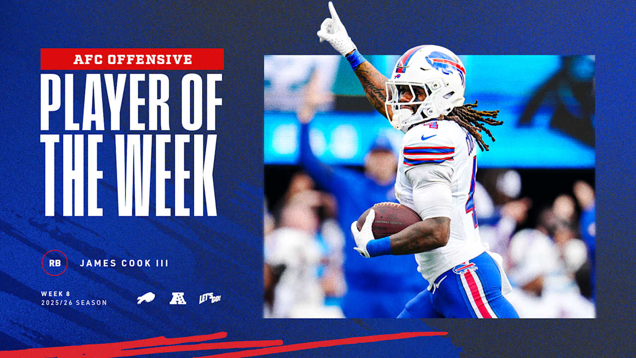 Bills RB James Cook III named AFC Offensive Player of the Week