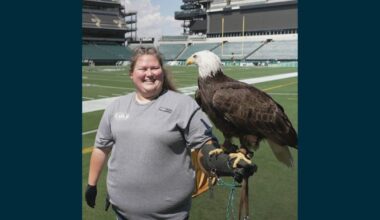 Meet Lincoln, the Philadelphia Eagles' lucky charm, specially trained to give the team an edge