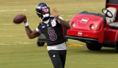 Lamar Jackson returns to practice ﻿after having missed 2 games