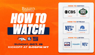 How to Watch: Broncos vs. Giants