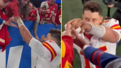 Patrick Mahomes’ stolen headband story takes wholesome turn as Chiefs send emotional gift to young fan ‘Phillies Karen’