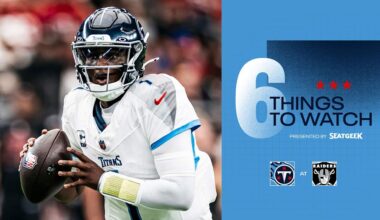 Six Things to Watch for the Titans in Sunday's Game at the Raiders