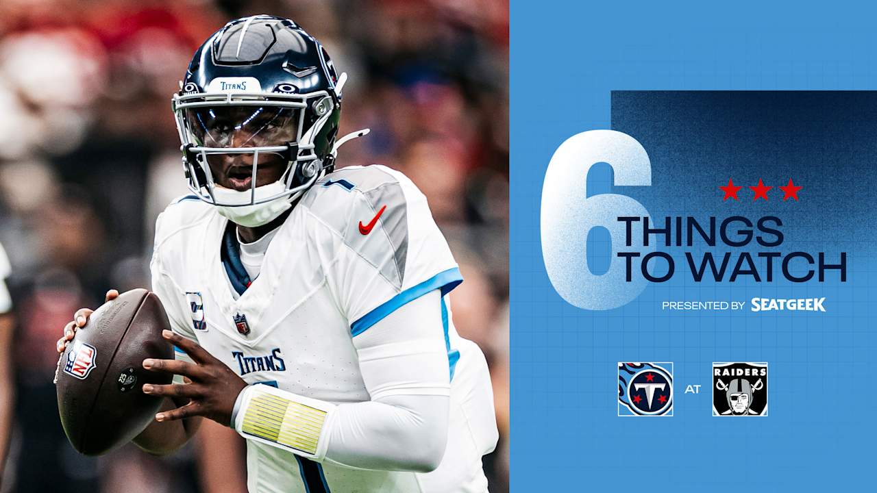 Six Things to Watch for the Titans in Sunday's Game at the Raiders
