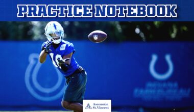 Reggie Wayne staying supportive but firm with Adonai Mitchell after wide receiver's costly fumble in Week 4