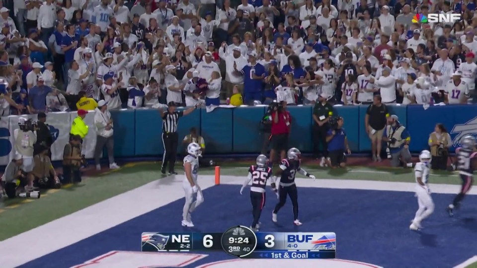 Headline: Buffalo Bills fan has bizarre reaction to catching stray ball from Josh Allen - 'maybe he doesn't want to be on TV',