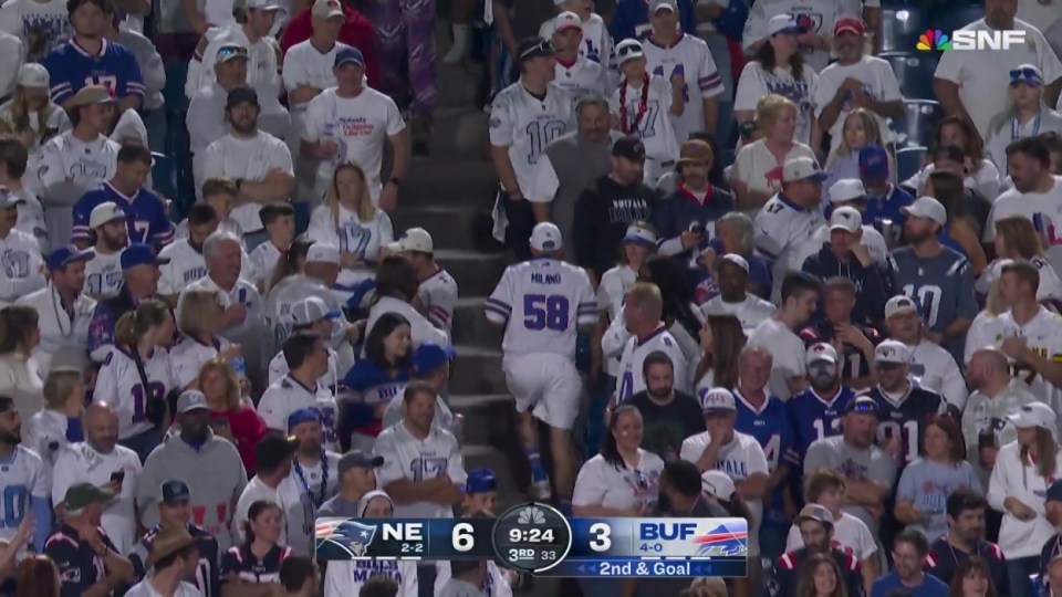 Headline: Buffalo Bills fan has bizarre reaction to catching stray ball from Josh Allen - 'maybe he doesn't want to be on TV',