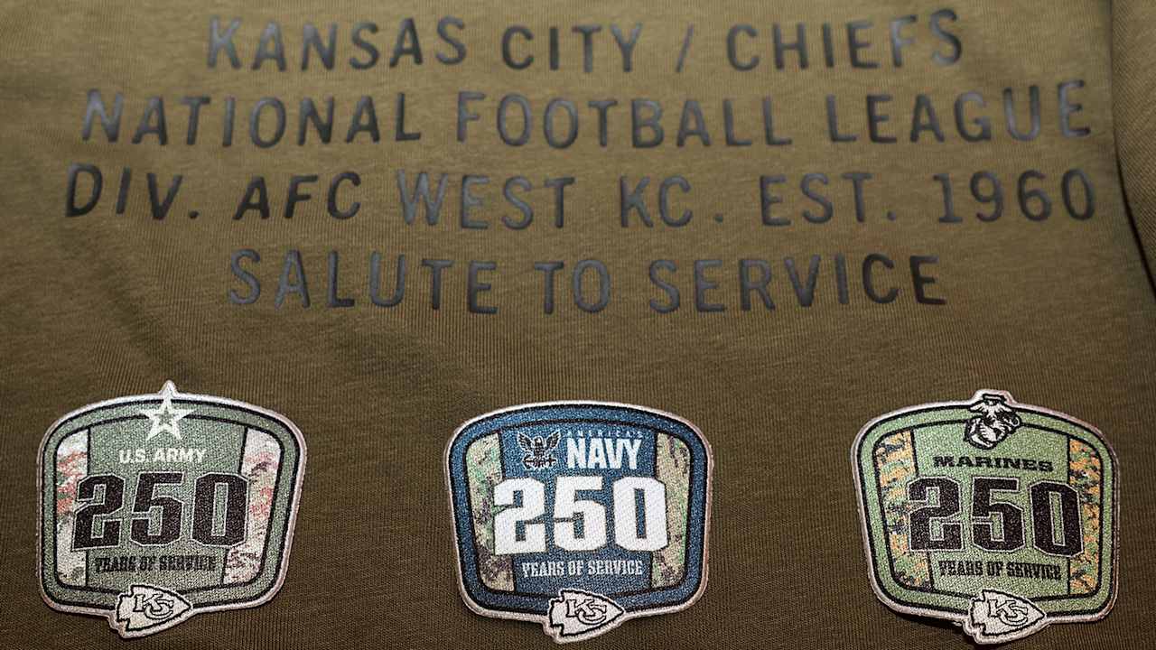 Chiefs to Wear Special Patches for 10th Straight Year in Honor of our Nation's Heroes