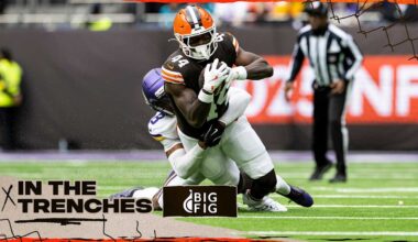 David Njoku and Harold Fannin Jr. provide steady hands for Dillon Gabriel