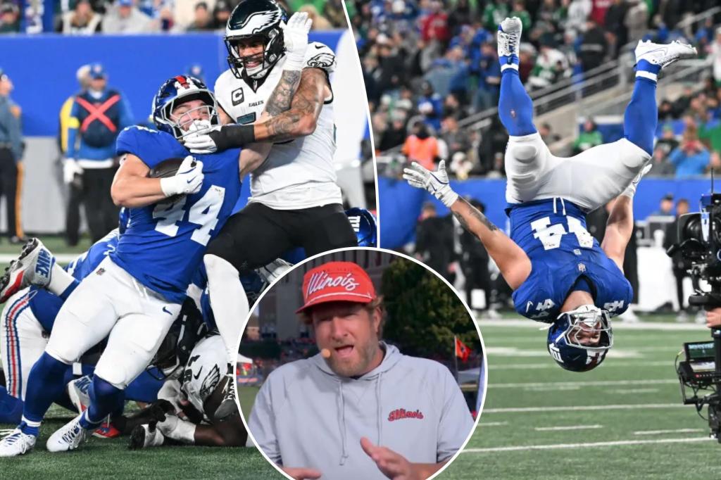 Dave Portnoy rips 'morons' in NFL who passed on Giants' Cam Skattebo