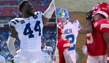 Zaire Franklin approves Brian Branch's JuJu Smith-Schuster punch