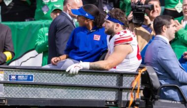 Cam Skattebo's Giants promise in first words since ghastly injury